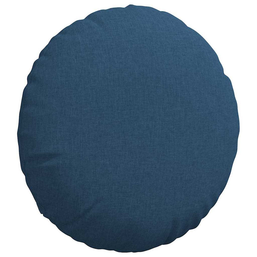 Zitkussens 2 pcs Blauw Ø50 x 19 cm Stof