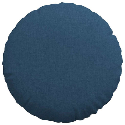 Zitkussens 2 pcs Blauw Ø50 x 19 cm Stof