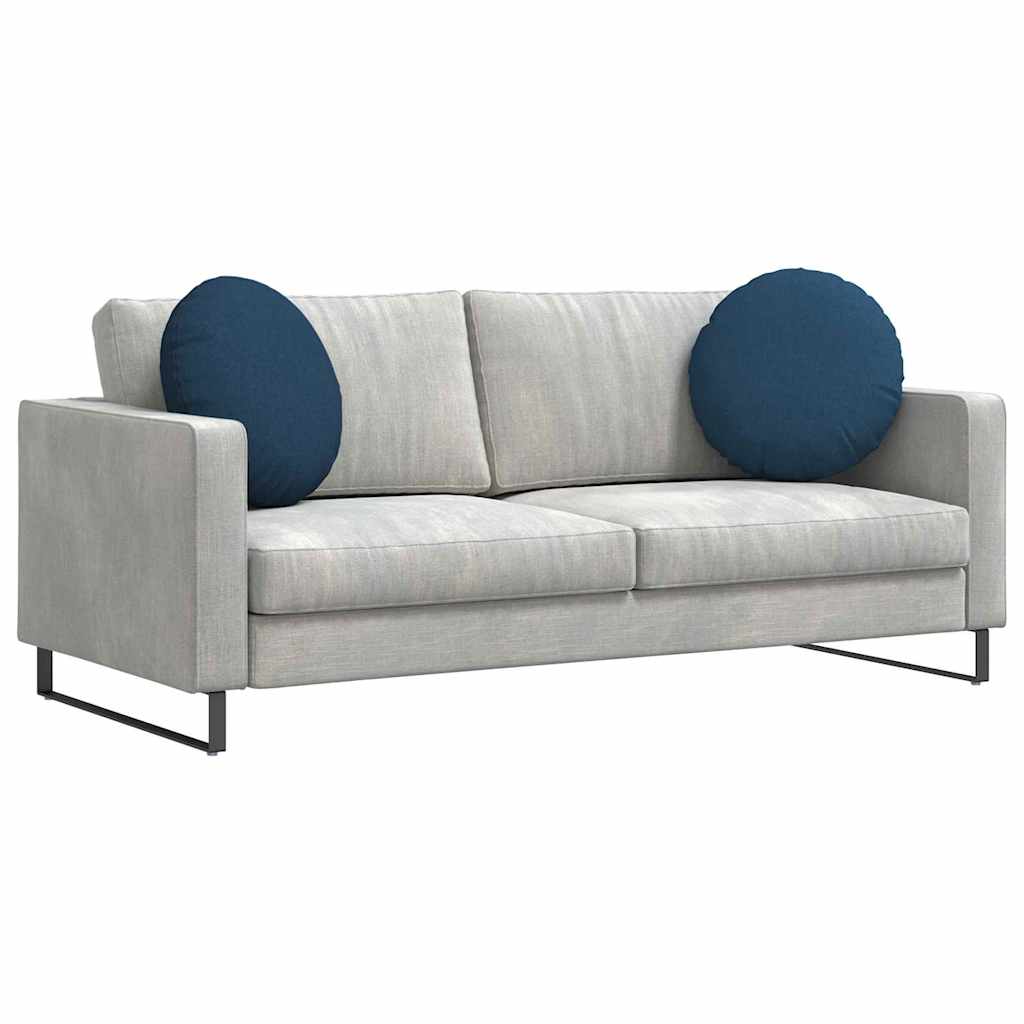 Zitkussens 2 pcs Blauw Ø50 x 19 cm Stof