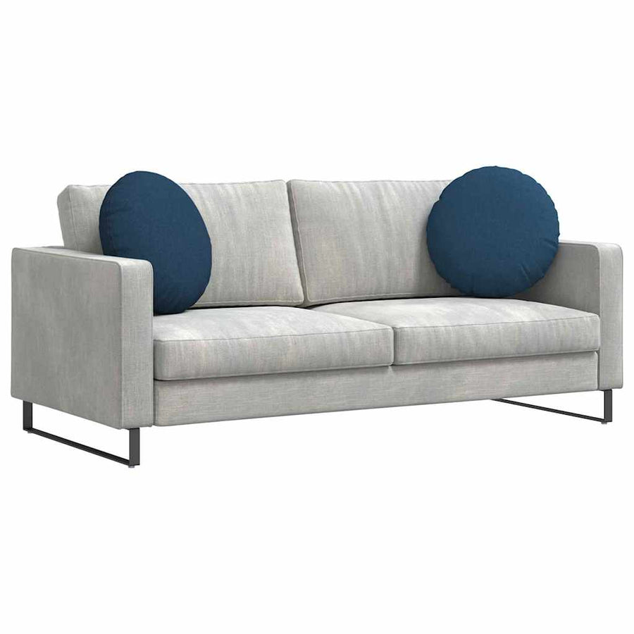 Zitkussens 2 pcs Blauw Ø50 x 19 cm Stof