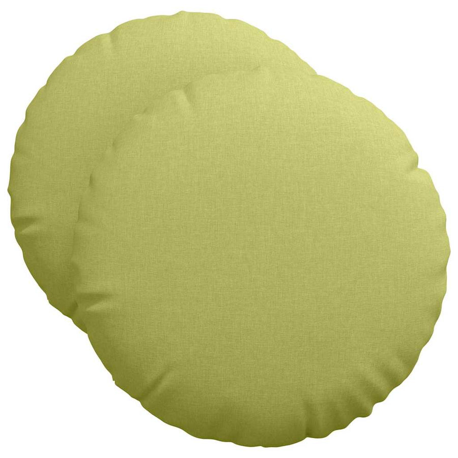 Zitkussens 2 pcs Lichtgroen Ø50 x 19 cm Stof