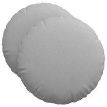 Zitkussens 2 pcs Wolkengrijs Ø50 x 19 cm Stof