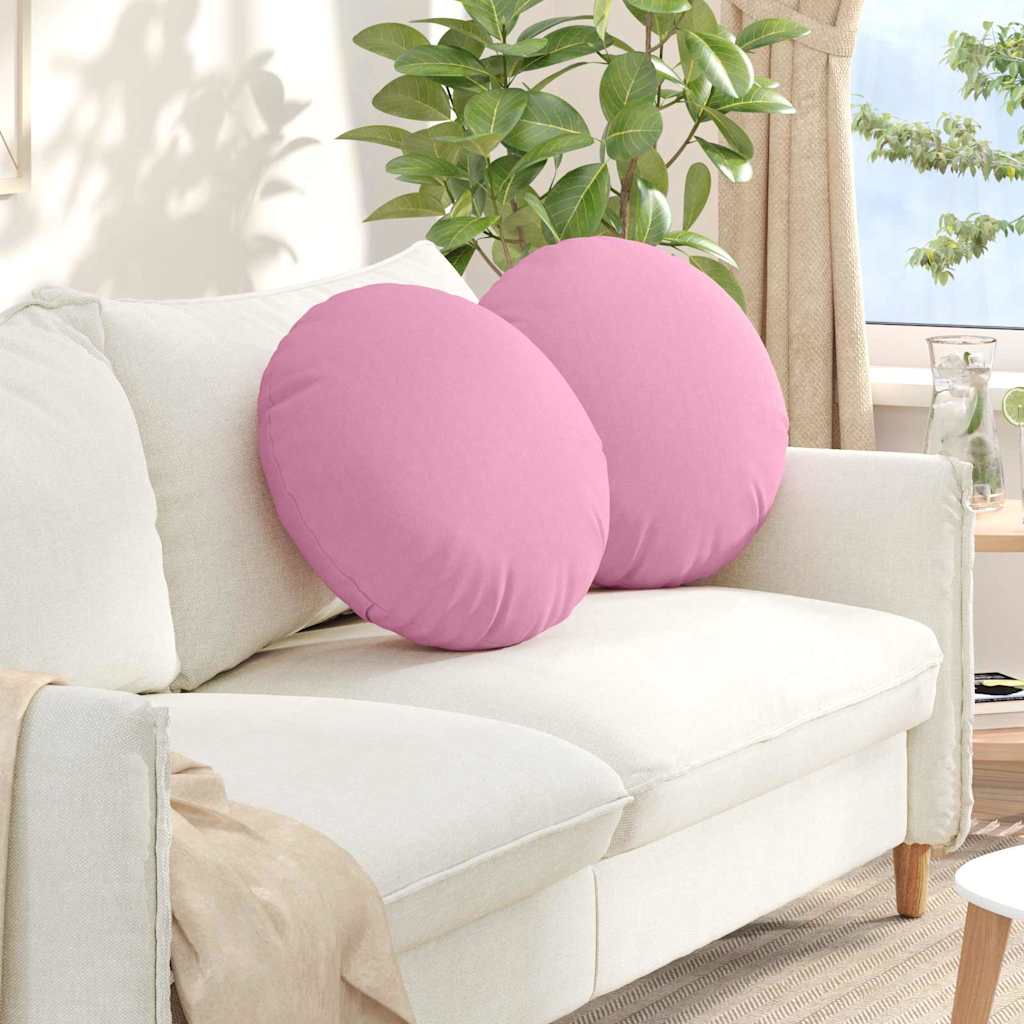Zitkussens 2 pcs Roze Ø50 x 19 cm Stof