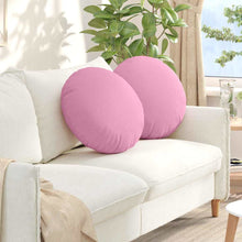 Zitkussens 2 pcs Roze Ø50 x 19 cm Stof