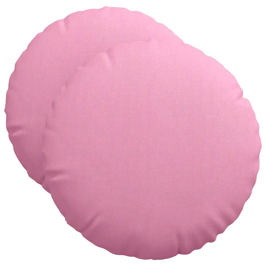 Zitkussens 2 pcs Roze Ø50 x 19 cm Stof