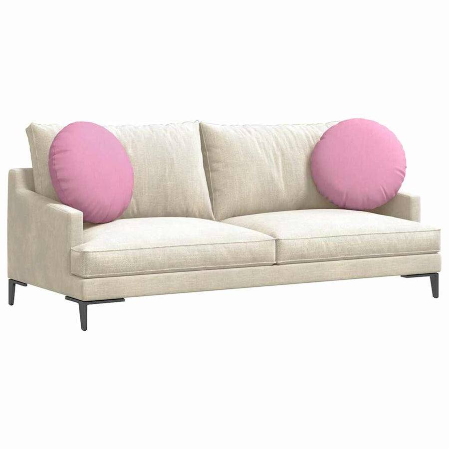 Zitkussens 2 pcs Roze Ø50 x 19 cm Stof