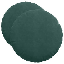 Zitkussens 2 pcs Donkergroen Ø 40 x 13 cm Fluweel