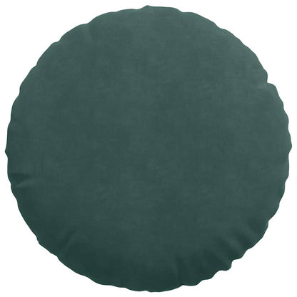 Zitkussens 2 pcs Donkergroen Ø 40 x 13 cm Fluweel