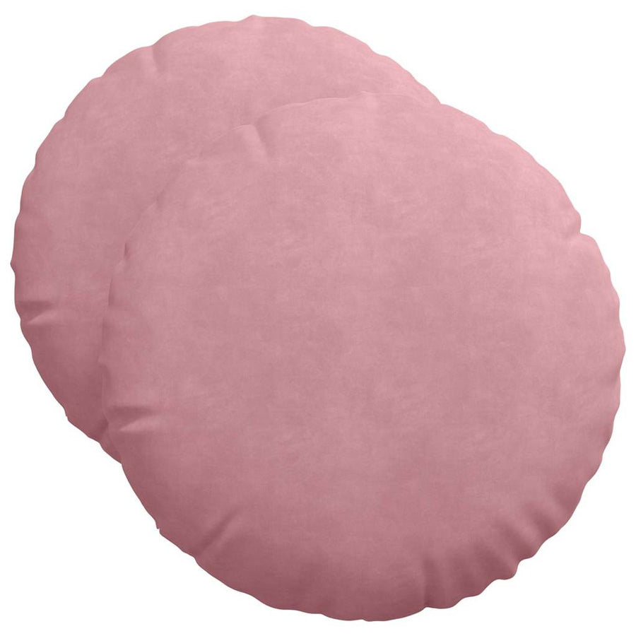 Zitkussens 2 pcs Roze Ø 40 x 13 cm Fluweel