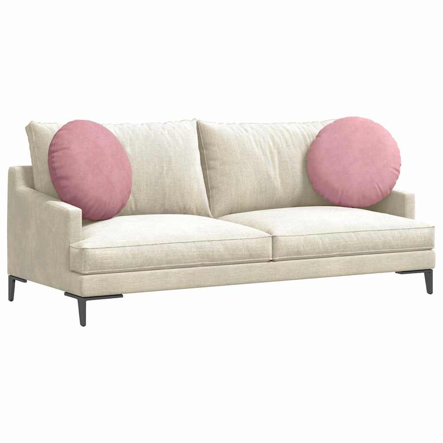 Zitkussens 2 pcs Roze Ø 40 x 13 cm Fluweel