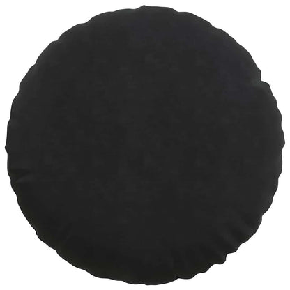 Zitkussens 2 pcs Zwart Ø 40 x 13 cm Fluweel