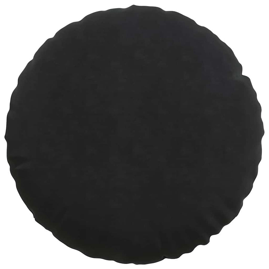 Zitkussens 2 pcs Zwart Ø 40 x 13 cm Fluweel