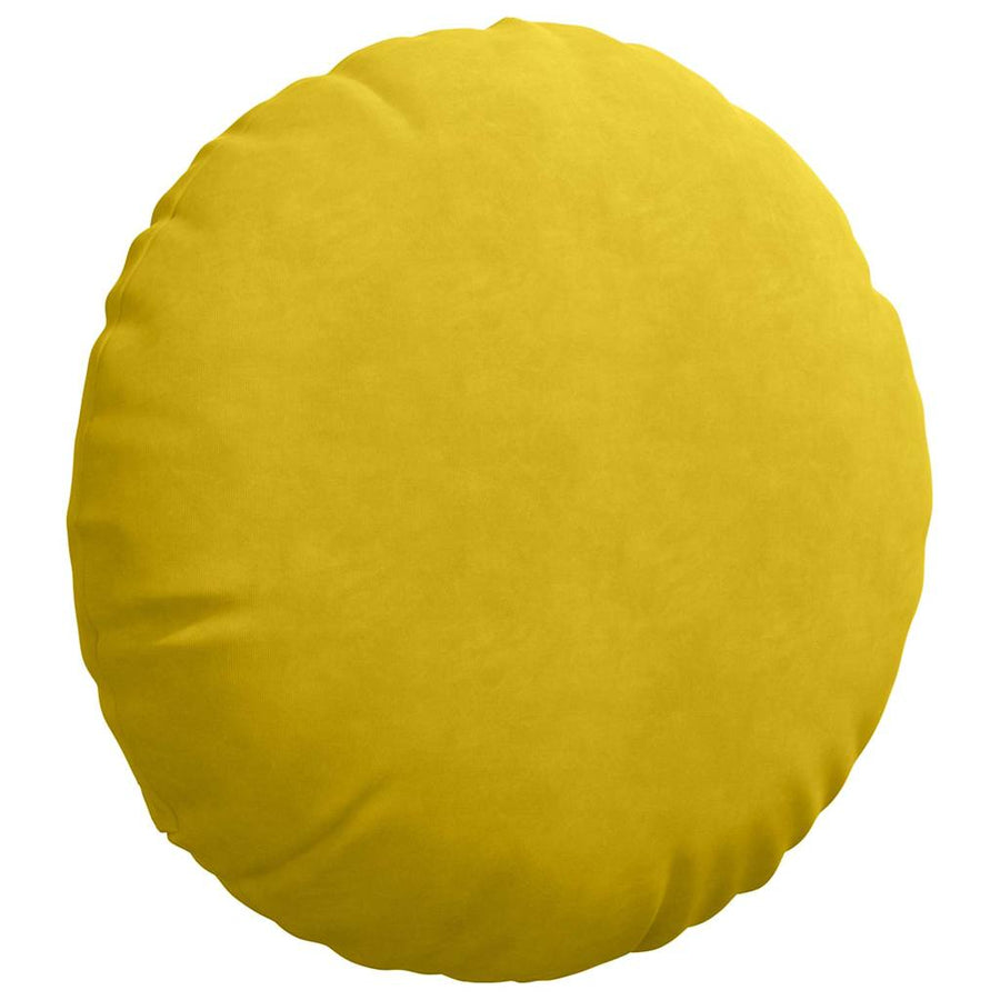 Zitkussens 2 pcs Geel Ø 40 x 13 cm Fluweel