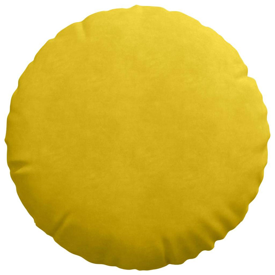Zitkussens 2 pcs Geel Ø 40 x 13 cm Fluweel
