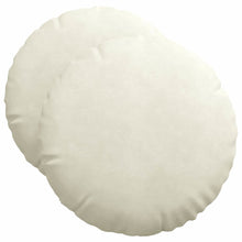 Zitkussens 2 pcs Crème Ø 40 x 13 cm Fluweel