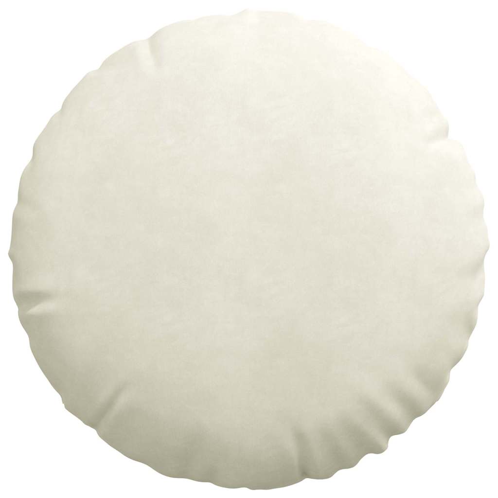 Zitkussens 2 pcs Crème Ø 40 x 13 cm Fluweel