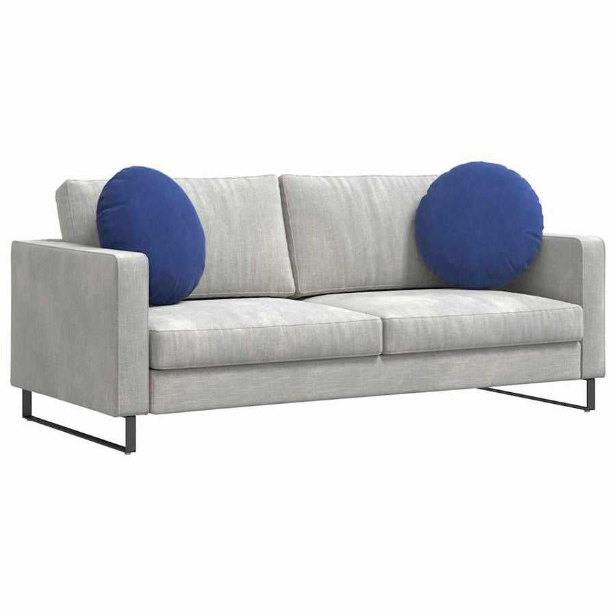 Zitkussens 2 pcs Politieblauw Ø 40 x 13 cm Fluweel