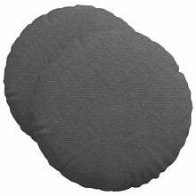 Zitkussens 2 pcs Donkergrijs Ø 50 cm Katoen Stof