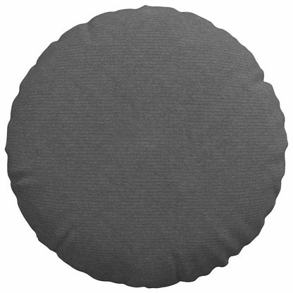 Zitkussens 2 pcs Donkergrijs Ø 50 cm Katoen Stof