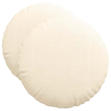 Zitkussens 2 pcs Crème Ø 50 cm Katoen Stof