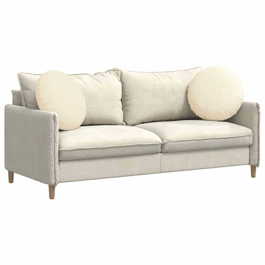 Zitkussens 2 pcs Crème Ø 50 cm Katoen Stof
