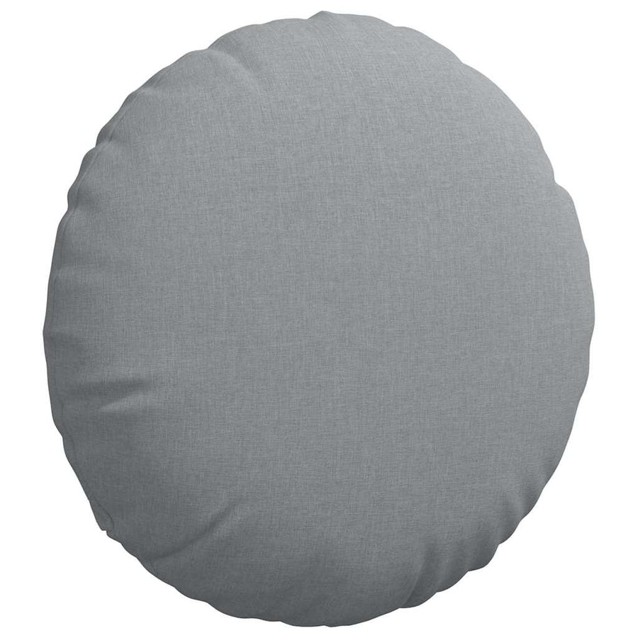 Zitkussens 2 pcs Lichtgrijs Ø60 x 21 cm Stof