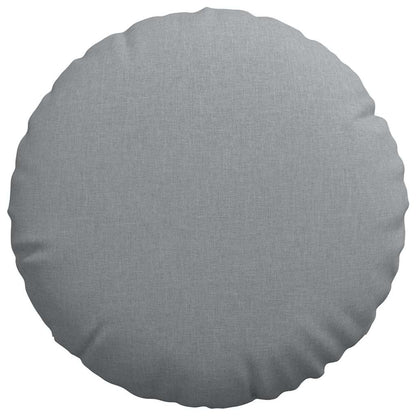 Zitkussens 2 pcs Lichtgrijs Ø60 x 21 cm Stof