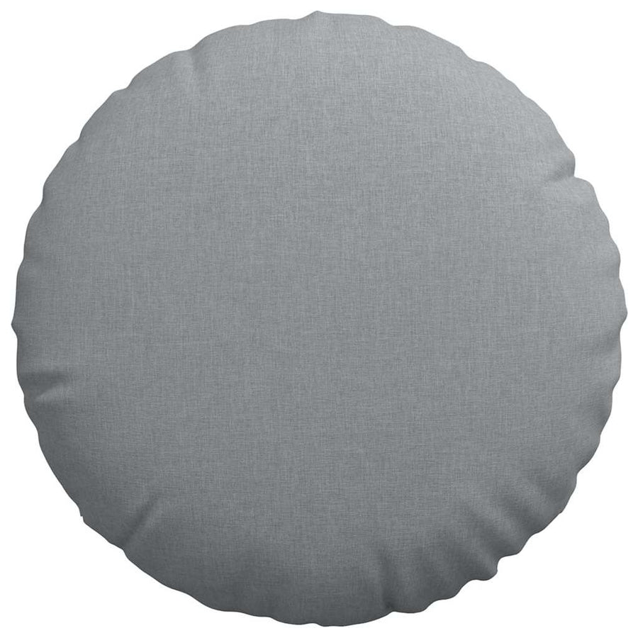 Zitkussens 2 pcs Lichtgrijs Ø60 x 21 cm Stof