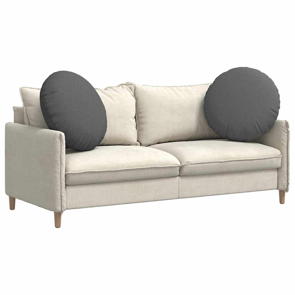 Zitkussens 2 pcs Donkergrijs Ø60 x 21 cm Stof