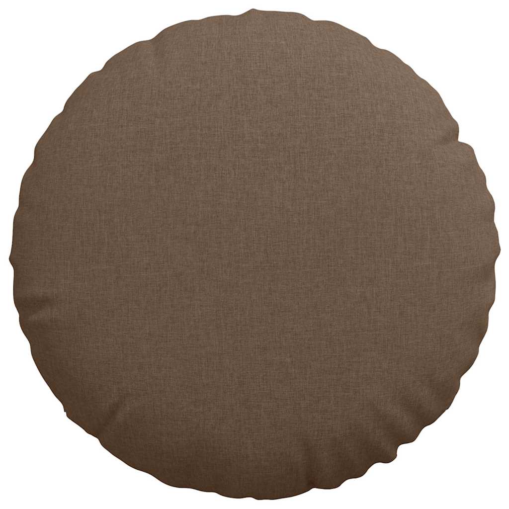 Zitkussens 2 pcs Bruin Ø60 x 21 cm Stof
