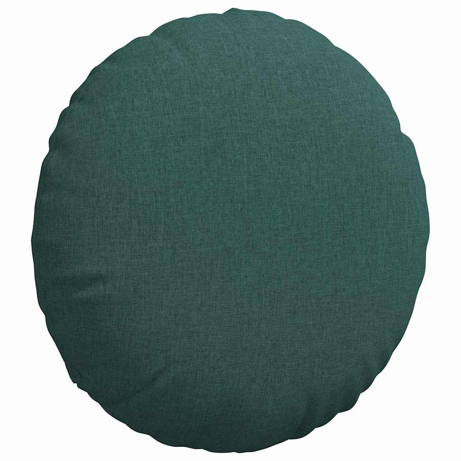 Zitkussens 2 pcs Donkergroen Ø60 x 21 cm Stof