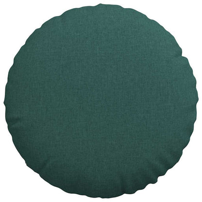 Zitkussens 2 pcs Donkergroen Ø60 x 21 cm Stof