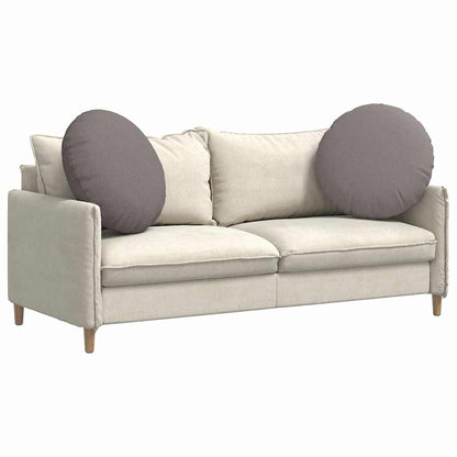 Zitkussens 2 pcs Taupe Ø60 x 21 cm Stof