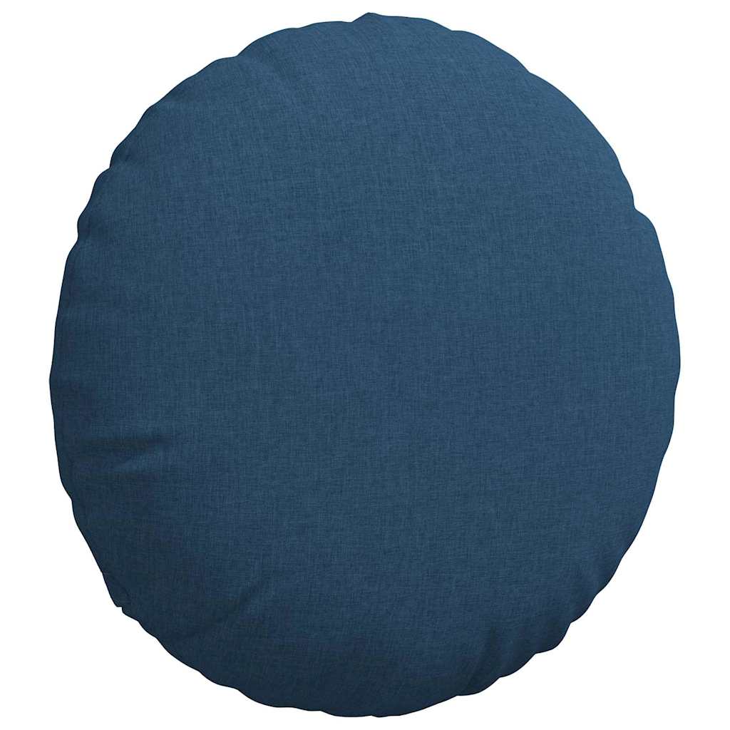 Zitkussens 2 pcs Blauw Ø60 x 21 cm Stof