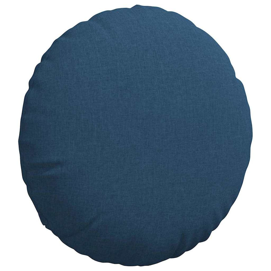 Zitkussens 2 pcs Blauw Ø60 x 21 cm Stof