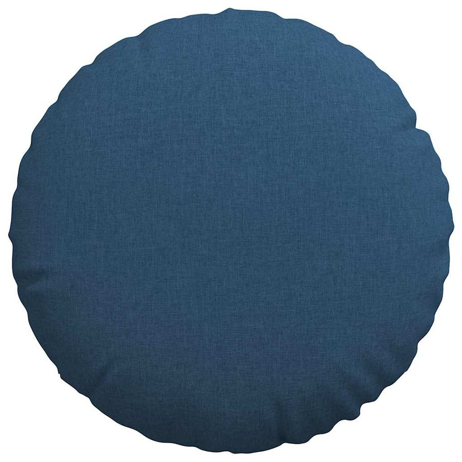 Zitkussens 2 pcs Blauw Ø60 x 21 cm Stof