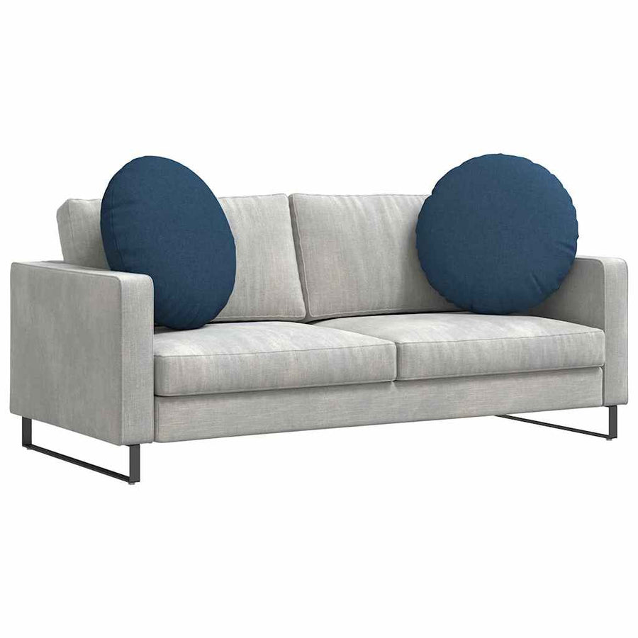 Zitkussens 2 pcs Blauw Ø60 x 21 cm Stof