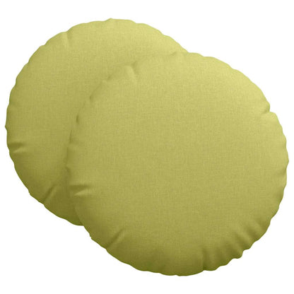 Zitkussens 2 pcs Lichtgroen Ø60 x 21 cm Stof
