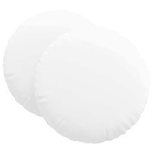 Zitkussens 2 pcs Wit Ø60 x 21 cm Stof