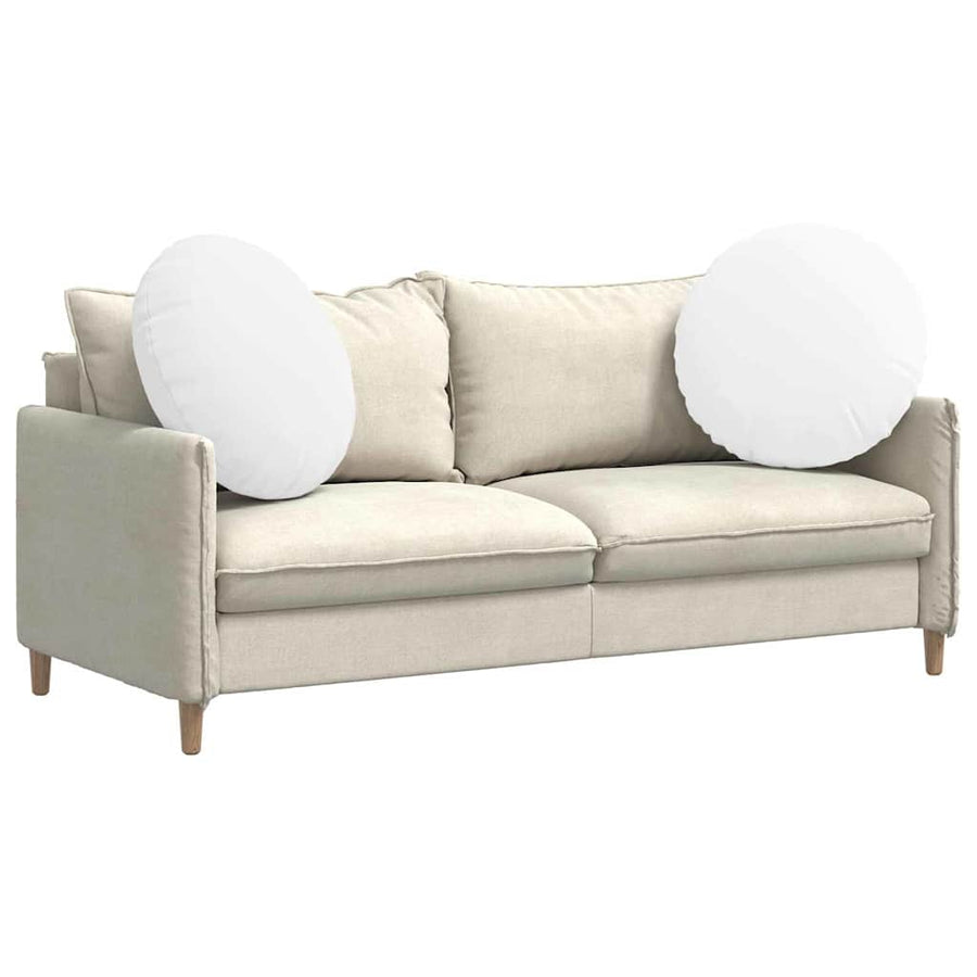 Zitkussens 2 pcs Wit Ø60 x 21 cm Stof