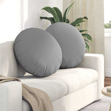 Zitkussens 2 pcs Wolkengrijs Ø60 x 21 cm Stof