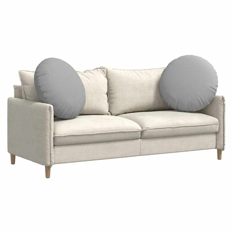 Zitkussens 2 pcs Wolkengrijs Ø60 x 21 cm Stof