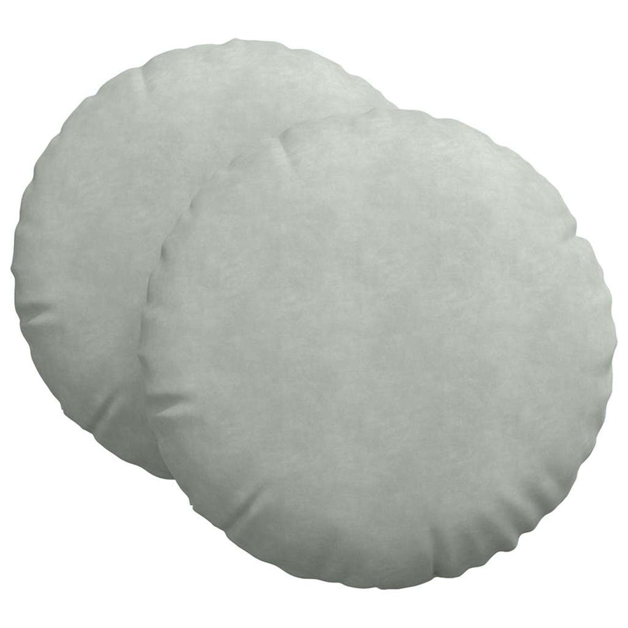 Zitkussens 2 pcs Lichtgrijs Ø 40 x 13 cm Fluweel