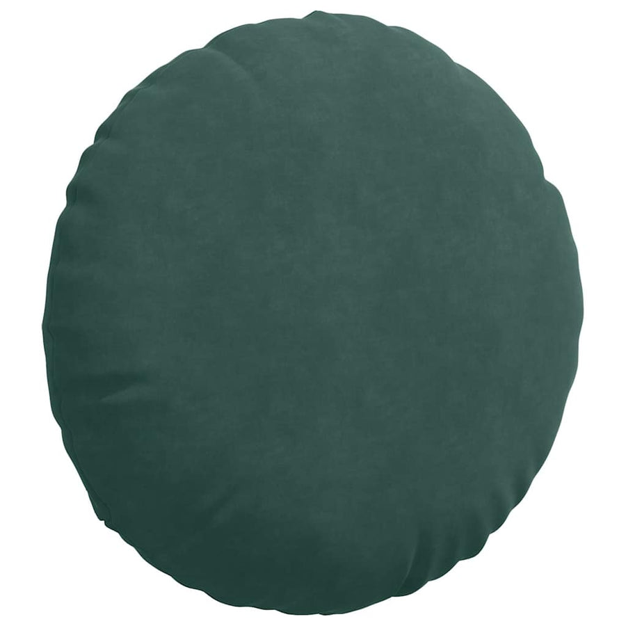 Zitkussens 2 pcs Donkergroen Ø 40 x 13 cm Fluweel