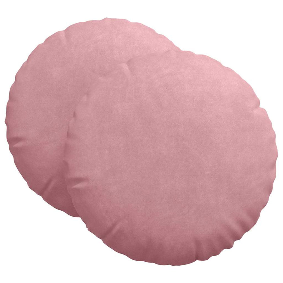 Zitkussens 2 pcs Roze Ø 40 x 13 cm Fluweel