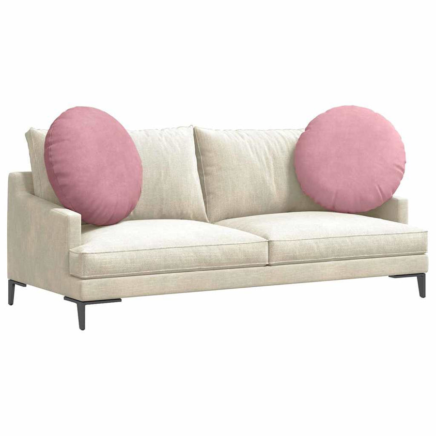 Zitkussens 2 pcs Roze Ø 40 x 13 cm Fluweel