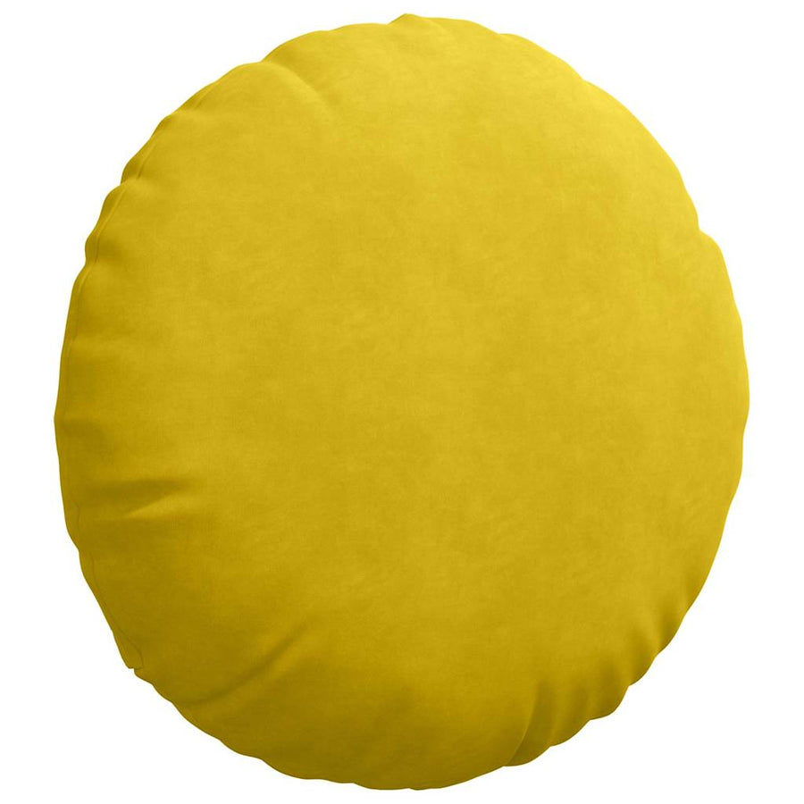 Zitkussens 2 pcs Geel Ø 40 x 13 cm Fluweel
