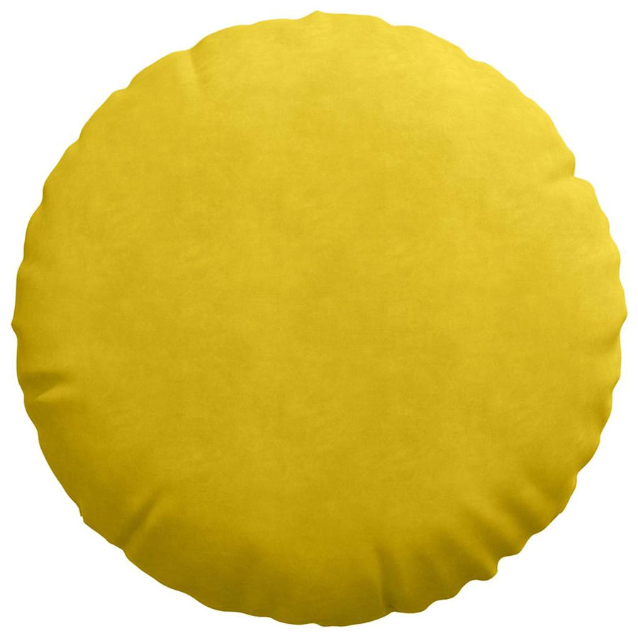 Zitkussens 2 pcs Geel Ø 40 x 13 cm Fluweel