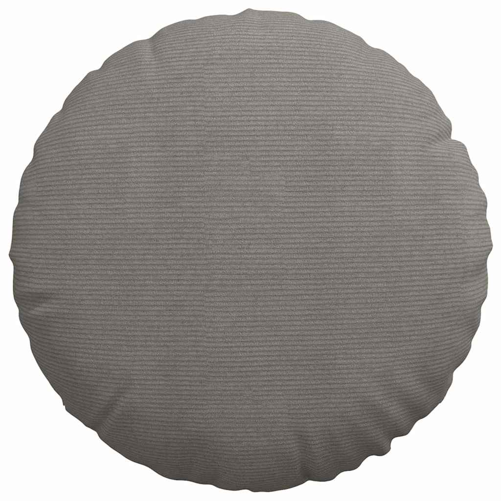 Zitkussens 2 pcs Lichtgrijs Ø 60 cm Katoen Stof
