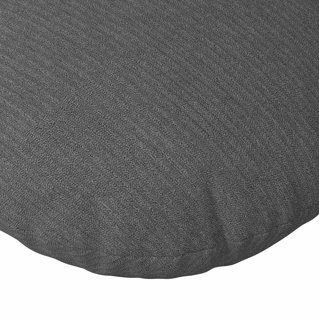 Zitkussens 2 pcs Donkergrijs Ø 60 cm Katoen Stof